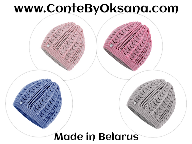 Conte/Esli Double knitted children's hats - For Girls (16С-99СП)