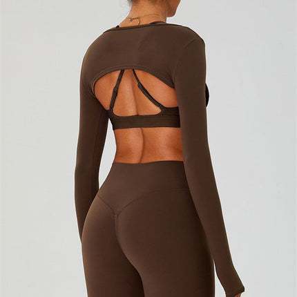 The Ember Sports Bra Crop Top Leggings 3-Piece Set
