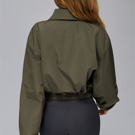 The Elle Form Crop Zip Jacket