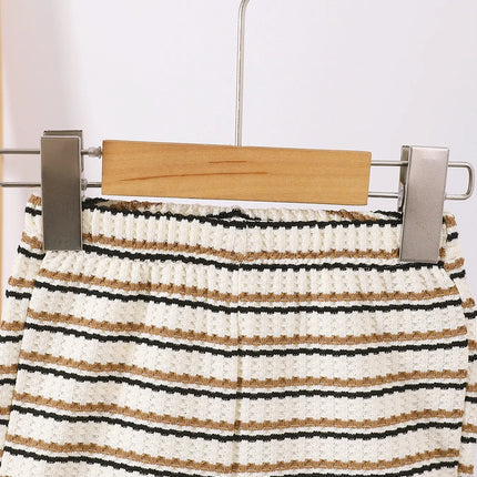 Children's Striped Short Sleeve Polo and Pants Set