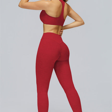 The Radiance Jacket Racerback Sports Bra Leggings 3-Piece Set