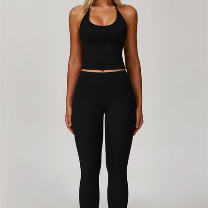 The Surge Halter Crop Top Leggings 2-Piece Set