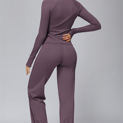 The FlexCore Pure Zip Jacket Flared Leggings 2-Piece Set