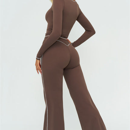 The Amara Long Sleeve T-shirt Flared Leggings 2-Piece Set