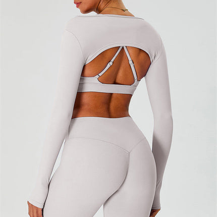 The Ember Sports Bra Crop Top Leggings 3-Piece Set