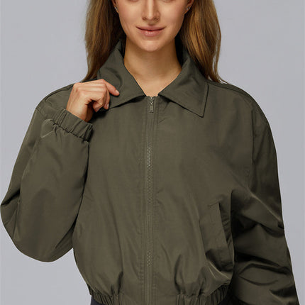 The Elle Form Crop Zip Jacket