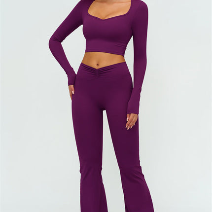 The Lushness Long Sleeve Crop top