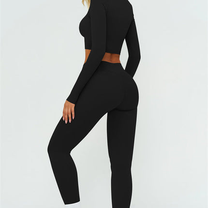 The Lushness Long Sleeve Crop top Leggings 2-Piece Set