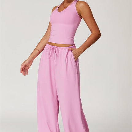 The Sprint Halter Tank Top Sweatpants 2-Piece Set