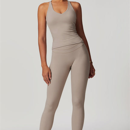 The Enigma Cross Back Vest Leggings 2-Piece Set