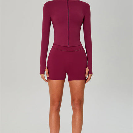 The Jewel Zip Jacket Shorts 2-Piece Set