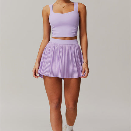 The Balance Crop Top Tennis Skirt 2-Piece Set