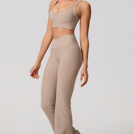 The Daze Sports Bra Flared Leggings 2-Piece Set