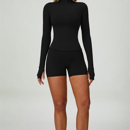 The Seraphine Jacket Sports Bra Shorts 3-Piece Set