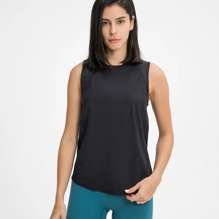Millennia Cutout Back Round Neck Active Tank