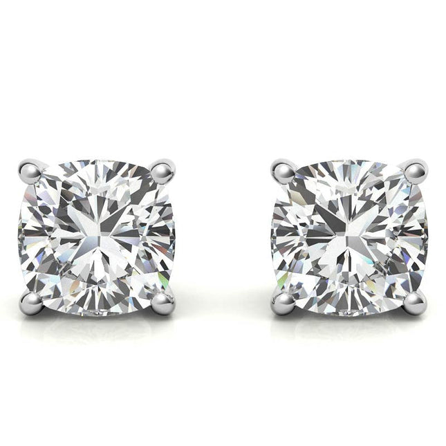 1.50 CTW Lab-Grown Diamond Stud Earrings – G/VS Clarity, 14k Gold Over Sterling Silver, White or Yellow Gold