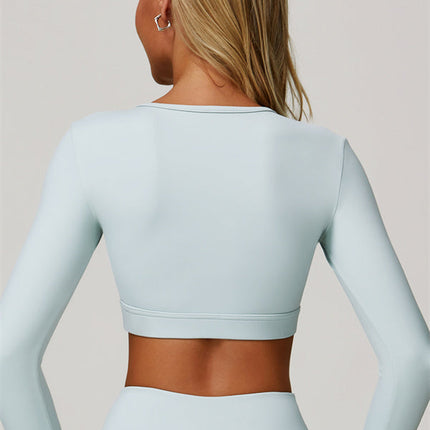 The Lavish Long Sleeve Cut-out Crop Top
