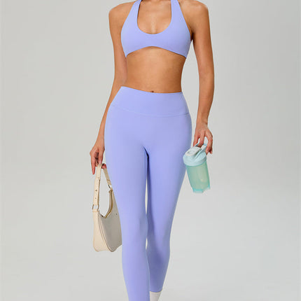 The Solid Sports Bra Leggings 2-Piece Set