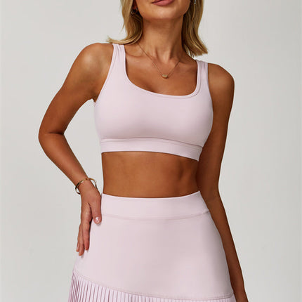 The Lavish Sports Bra Tennis Skirt 2-Piece Set