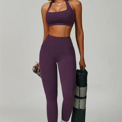 The Bold Halter Sports Bra Leggings 2-Piece Set