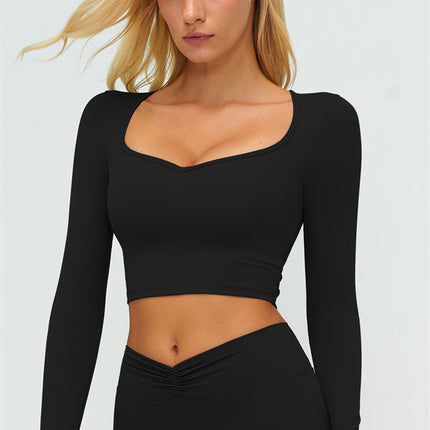 The Lushness Long Sleeve Crop top Shorts 2-Piece Set