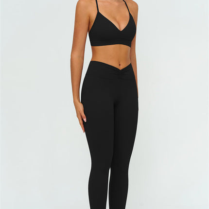 The Lushness Y-Back Sports Bra Leggings 2-Piece Set