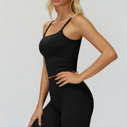 The Fyra Crop Tank Flared Leggings 2-Piece Set