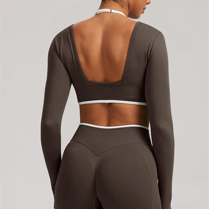 The Elevate Long Sleeve Crop top Leggings 2-Piece Set