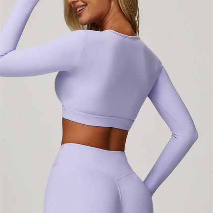 The Lavish Long Sleeve Cut-out Crop Top