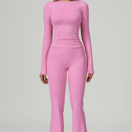 The FlexFit Active Top Flared Leggings 2-Piece Set