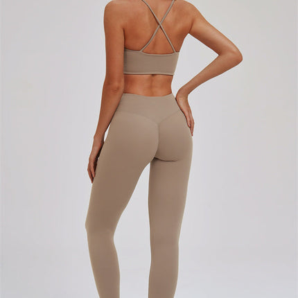 The Kinetic Cross Back Sports Bra Leggings 2-Piece Set