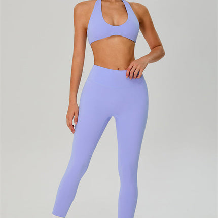 The Solid Sports Bra Leggings 2-Piece Set