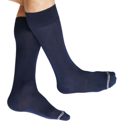 Elton Navy Dress Socks