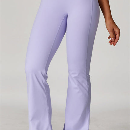 The Lavish Long Sleeve Cut-out Crop Top Flared Leggings 2-Piece Set