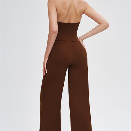 The Stride Crop Top Straight Leg Pants 2-Piece Set