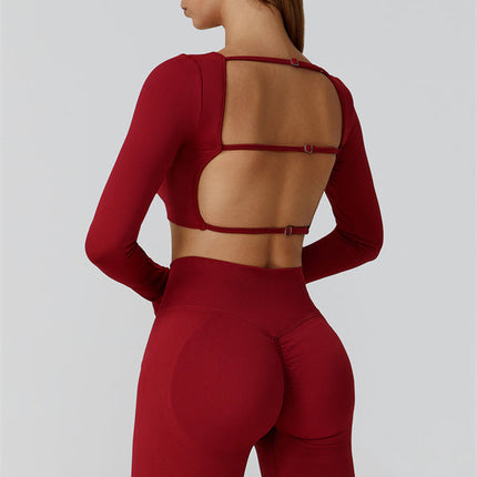 The Reign Long Sleeve Crop Top Leggings 2-Piece Set