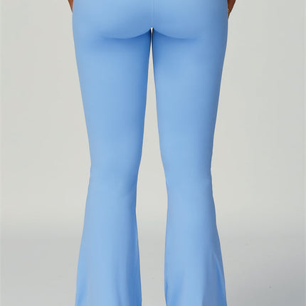 The Skyline Tie Top Flared Leggings Headband 3-Piece Set