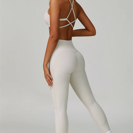 The Bold Cross Back Sports Bra Leggings 2-Piece Set