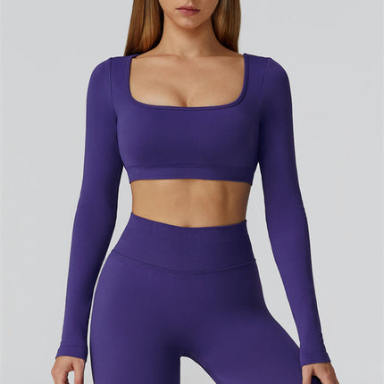 The Reign Long Sleeve Crop Top Leggings 2-Piece Set