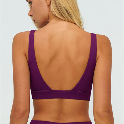 The Lushness V-Back Sports Bra Shorts 2-Piece Set