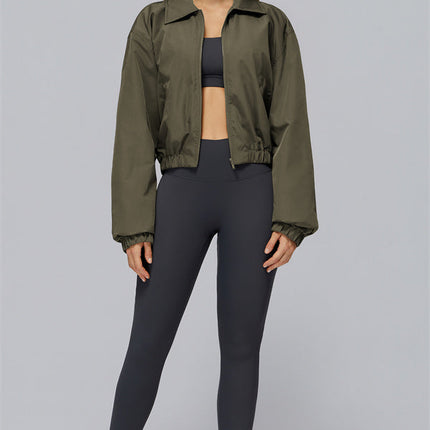 The Elle Form Crop Zip Jacket