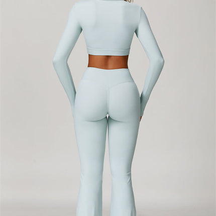 The Lavish Long Sleeve Cut-out Crop Top