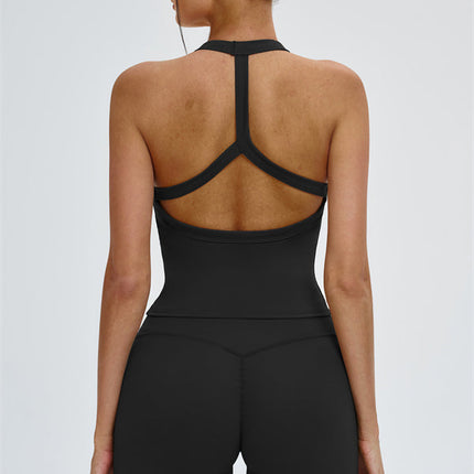 The Slate Y-Back Top
