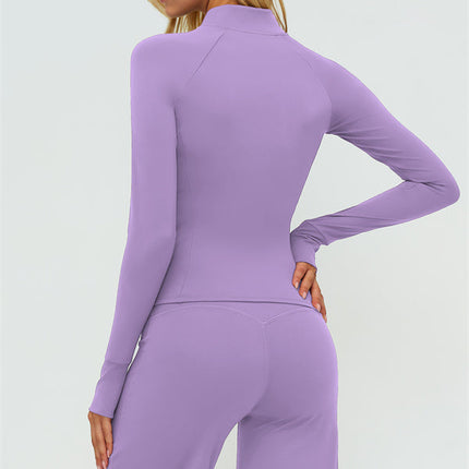 The Twirl Zip Jacket Sports Bra New Straight Leg Pants 3-Piece Set
