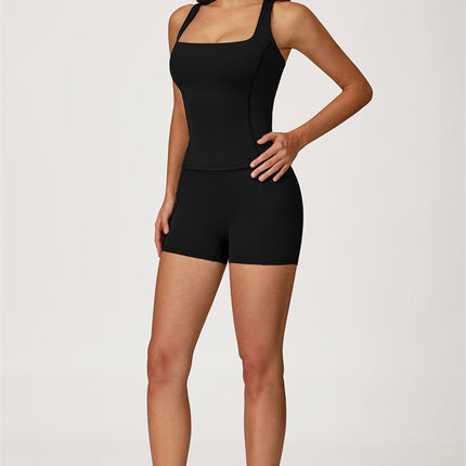 The Glacier Crop Tank Shorts 2-Piece Set
