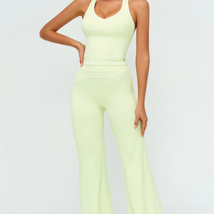 The Amara Crop Top Flared Leggings 2-Piece Set