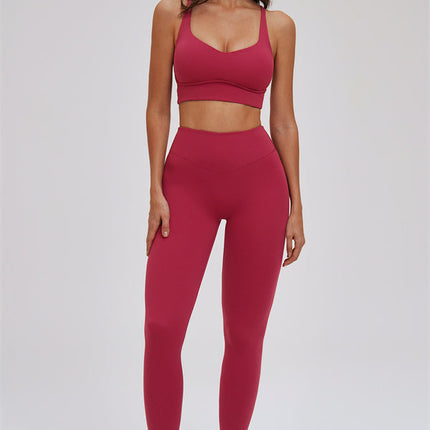 The Kinetic Cross Back Sports Bra Leggings 2-Piece Set