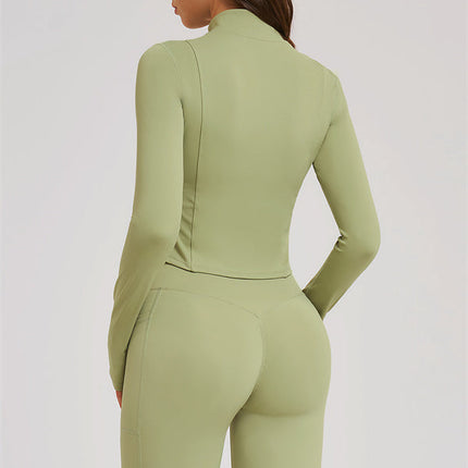 The Sizzle Zip Jacket Sports Bra Flared Leggings 3-Piece Set
