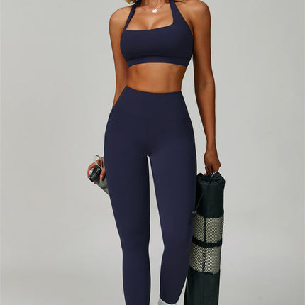 The Bold Halter Sports Bra Leggings 2-Piece Set