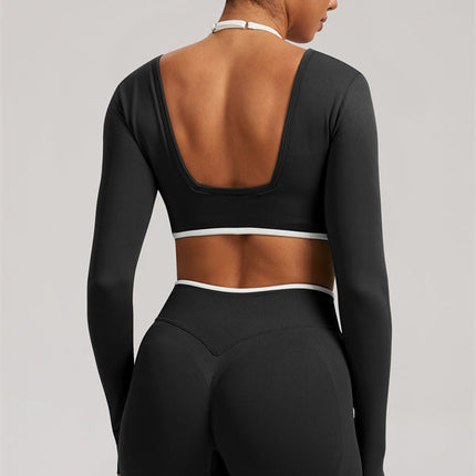 The Elevate New Long Sleeve Crop top Leggings 2-Piece Set